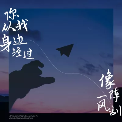 你从我身边经过像一阵风刮