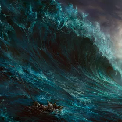 cut through the waves